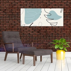 Tablou - Ilustrație de frunze (120x50 cm)