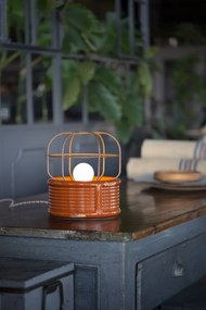 Lampa de masa design retro realizata manual din ceramica INDUSTRIAL