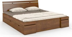 Pat lemn masiv TerraCraft Model 5 cu Sertar Fag Personalizabil