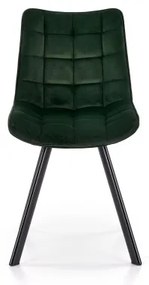 Scaun de dining COMORO, 1 buc., verde închis