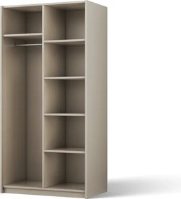 Dulap Alera II Hinged – cu oglindă – 100x58x204 cm – Cașmir – Alera II Hinged Dulap – Varianta 2