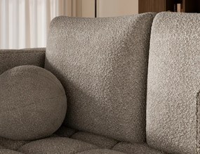 Canapea Kastol , beige bouclé extensibil, 137x71x74 cm – Royal 18