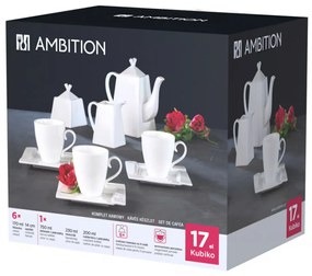 Serviciu servire cafea, 17 piese, 6 persoane, Kubiko