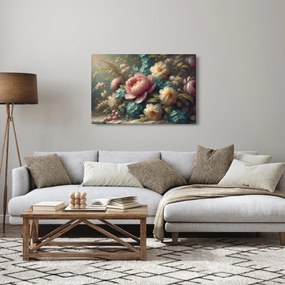 Tablou - Natură moartă cu flori - pictură (90x60 cm)