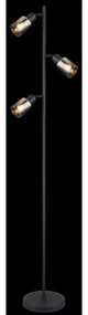 Lampadar, lampa de podea design modern Hubertus negru