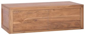 320438 vidaXL Dulap de baie suspendat, 90 x 45 x 30 cm, lemn masiv de tec