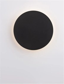 Aplica LED de perete design ambiental CYRCLE 22cm negru