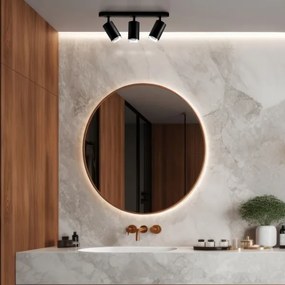 Spot LED RGBW reglabil pentru baie TURYN, 3x GU10/6,5W/230V, IP44, negru