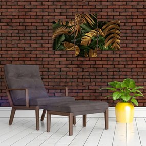 Tablou - Frunze aurii (90x60 cm)