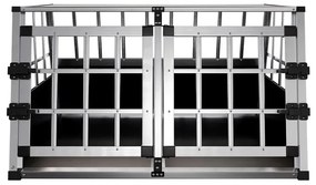 Juskys Lada din aluminiu pentru caini LX