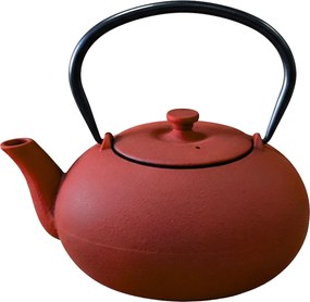 Ceainic din fontă cu infuzor NOMI, 800 ml, roșu