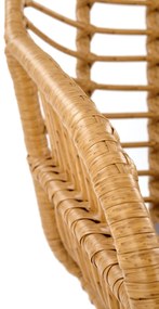 Scaun rattan K541 natur/gri
