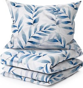 Lenjerie de pat din microfibra KOVENDI albastru-alb Dimensiune lenjerie de pat: 70 x 90 cm | 140 x 220 cm