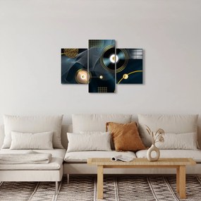 Tablou - Cercuri aurii (90x60 cm)