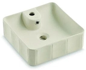 Bathco 4162 - Lavoar de blat CIRCUS 40x40 cm, porțelan/bej