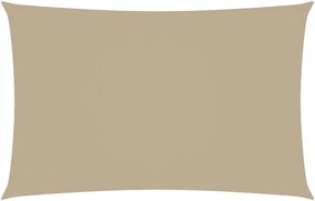 vidaXL Pânză parasolar, bej, 2,5x5 m, țesătură oxford, dreptunghiular