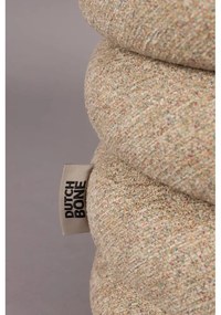 Taburet bej cu tapițerie din țesătură bouclé Fern – Dutchbone