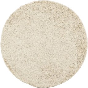 vidaXL Covor pufos "PAMPLONA" cu fire înalte, auriu modern, Ø 160 cm