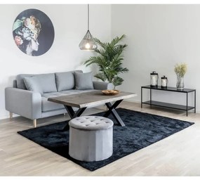 442746 House Nordic Taburet puf cu depozitare „Arya”, gri închis
