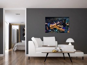 Tablou cu oraș nocturn (90x60 cm)