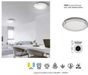 Plafoniera LED design elegant CRYSTAL LED 28cm