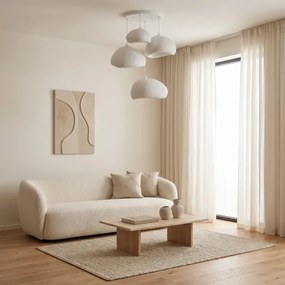 Brilagi - Lustru suspendat pe cablu WABI SABI 4xE27/40W/230V Ø 95 cm alb