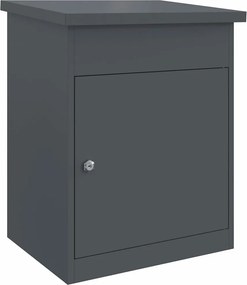 vidaXL Cutie pentru colet cu ușă Antracit 47.5 x 38 x 59 cm Oțel