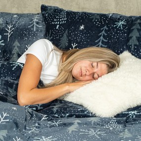 Lenjerie de pat din microflanel 4Home Silent night, 140 x 200 cm, 70 x 90 cm