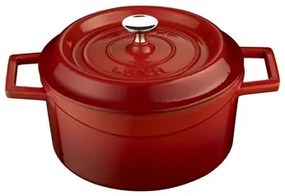 Lava Vas din fontă rotund 32 cm, roșu, 32 cm