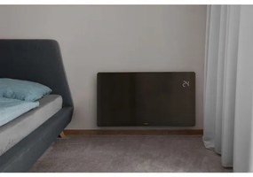 Sencor - Convector/încălzitor electric inteligent 1200/2400W, 230V, IP24, Wi‑Fi, negru