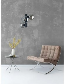 Lustră pe cablu TUBE 3xE27/60W/230V negru/transparent