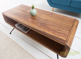 Masuta eleganta din lemn masiv Alpha 100cm Sheesham A-37512 VC