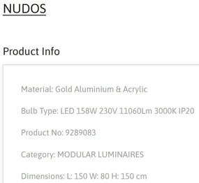 Lustra LED suspendata design modern NUDOS