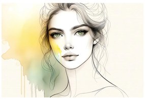 Tablou fată cu privire magică