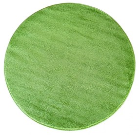 Covor rotund de culoare verde Lăţime: 100 cm | Lungime: 100 cm
