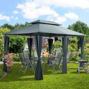 Deuba Pavilion de gradina Topas 4×3 - antracit