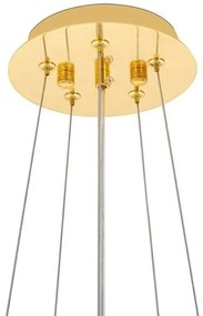 Lustra suspendata design mimimalist Tub 10 auriu