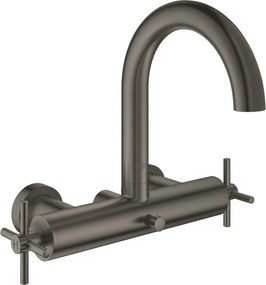 Baterie cada - dus Grohe Atrio dubla comanda antracit periat Hard Graphite