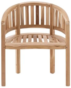 Scaun de grădină DIVERO din teak, 83 x 68 x 48 cm