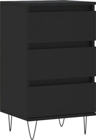 vidaXL Dulap, negru, 40x35x70 cm, lemn prelucrat