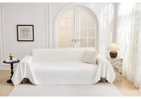 Husă albă pentru canapea cu 2 locuri Talo – Filumi