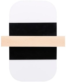 Aplică de perete negru-alb LED April – Candellux Lighting