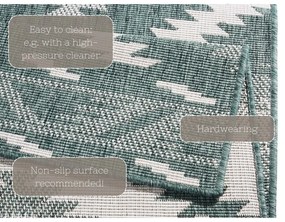 Covor adecvat pentru exterior NORTHRUGS Twin, 150 x 80 cm, verde-crem