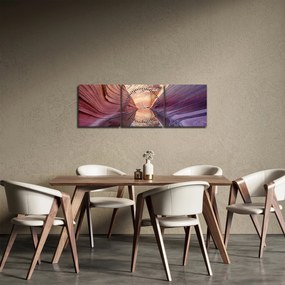 Tablou - valurile de Arizona (cu ceas) (90x30 cm)