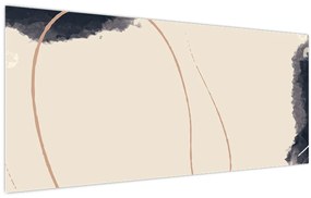 Tablou - Abstractizare bej (120x50 cm)