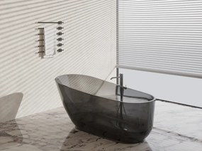 Cada Freestanding Onyx Translucent 150, Ovală, Transparentă, 150 cm