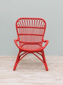 Fotoliu rosu din rattan, Passoa