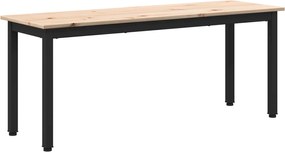 vidaXL bancă natural 110 x 35 x 45 cm Lemn de pin masiv