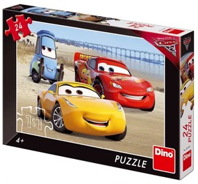 Puzzle Cars pe plajă 24 piese 26x18 cm în cutie 27x19x3,5cm