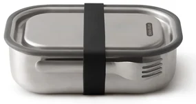 Cutie pentru alimente Black+Blum BAM-SS-L018, 1 L, Dreptunghiulara, Sigura pentru cuptor,Fara BPA, Otel inoxidabil, Gri